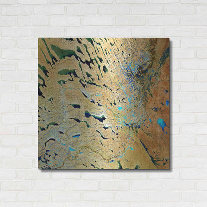 Luxe Metal Art 'Earth as Art: Parallel Dunes,' Metal Wall Art,36x36