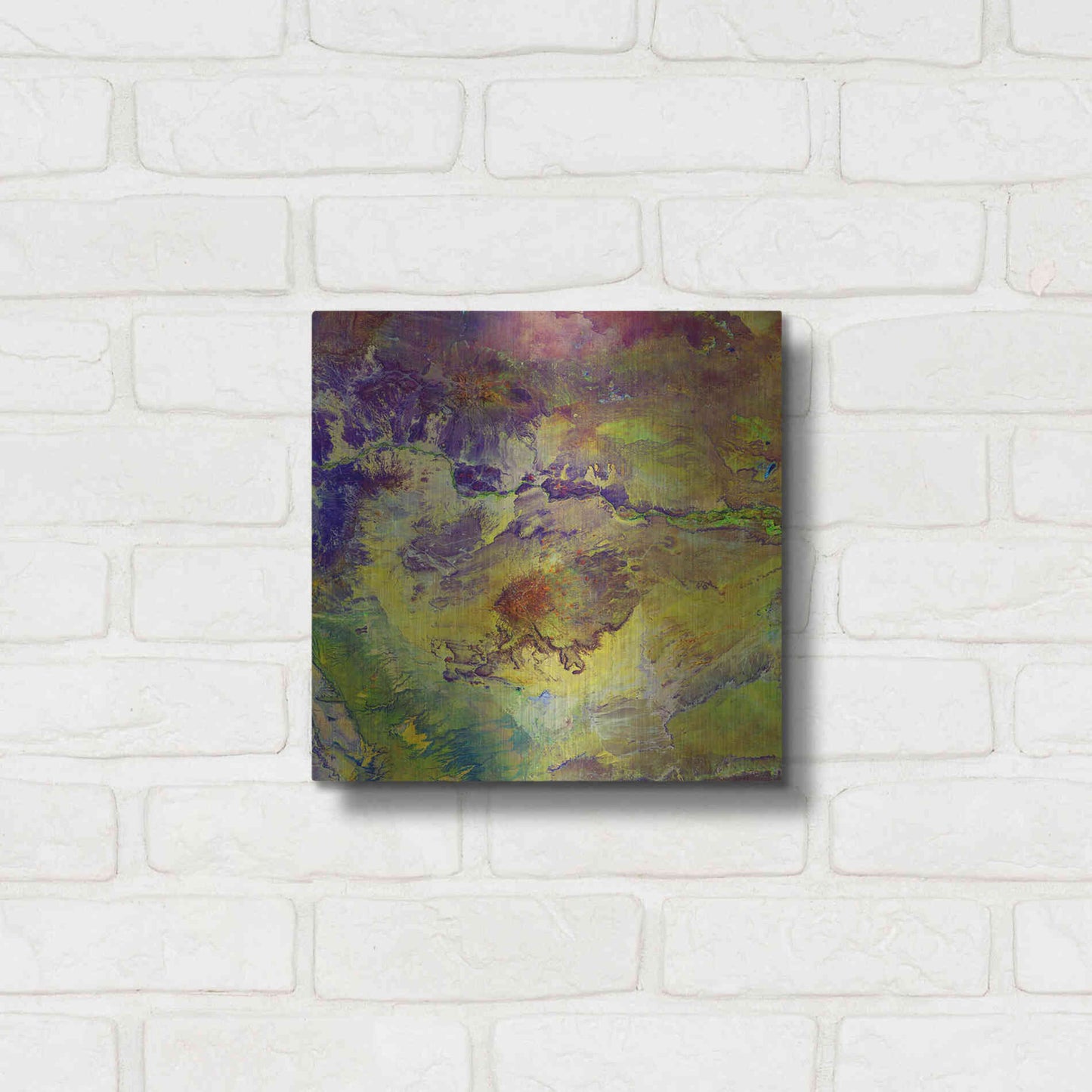 Luxe Metal Art 'Earth as Art: Sabotage,' Metal Wall Art,12x12