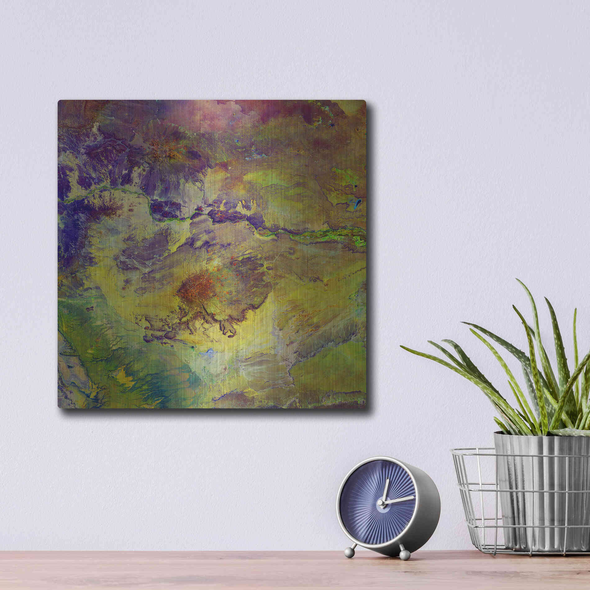 Luxe Metal Art 'Earth as Art: Sabotage,' Metal Wall Art,12x12