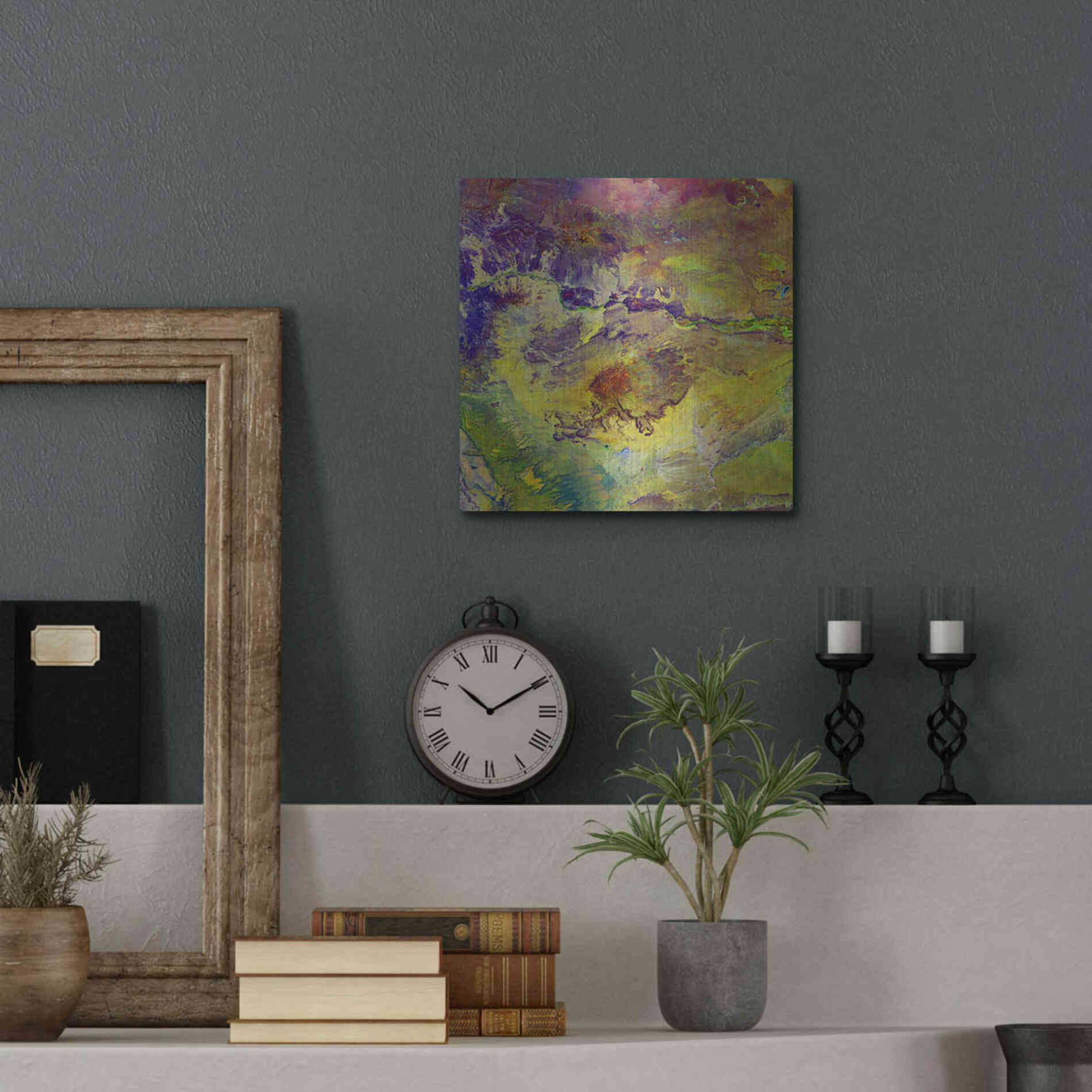 Luxe Metal Art 'Earth as Art: Sabotage,' Metal Wall Art,12x12