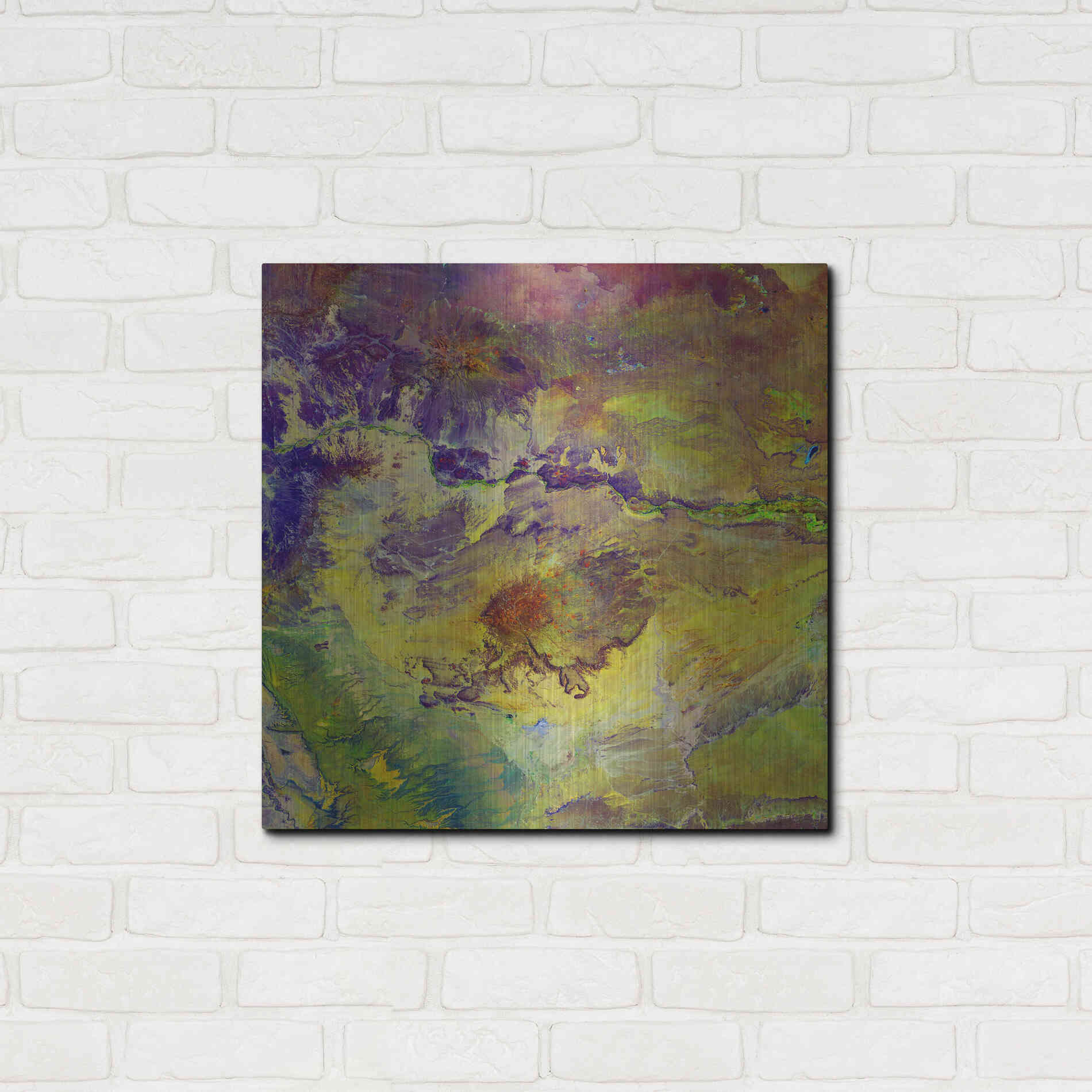 Luxe Metal Art 'Earth as Art: Sabotage,' Metal Wall Art,24x24