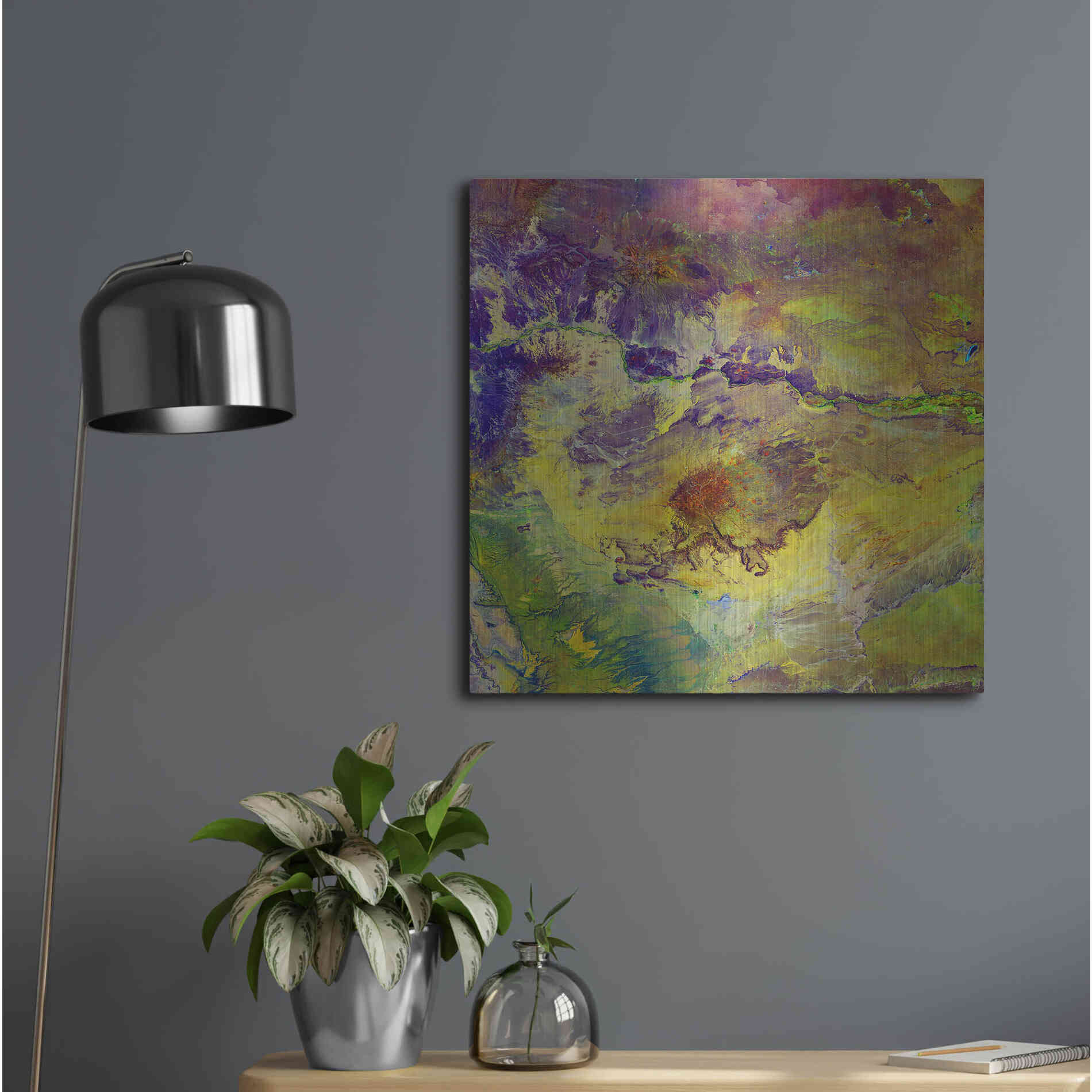 Luxe Metal Art 'Earth as Art: Sabotage,' Metal Wall Art,24x24