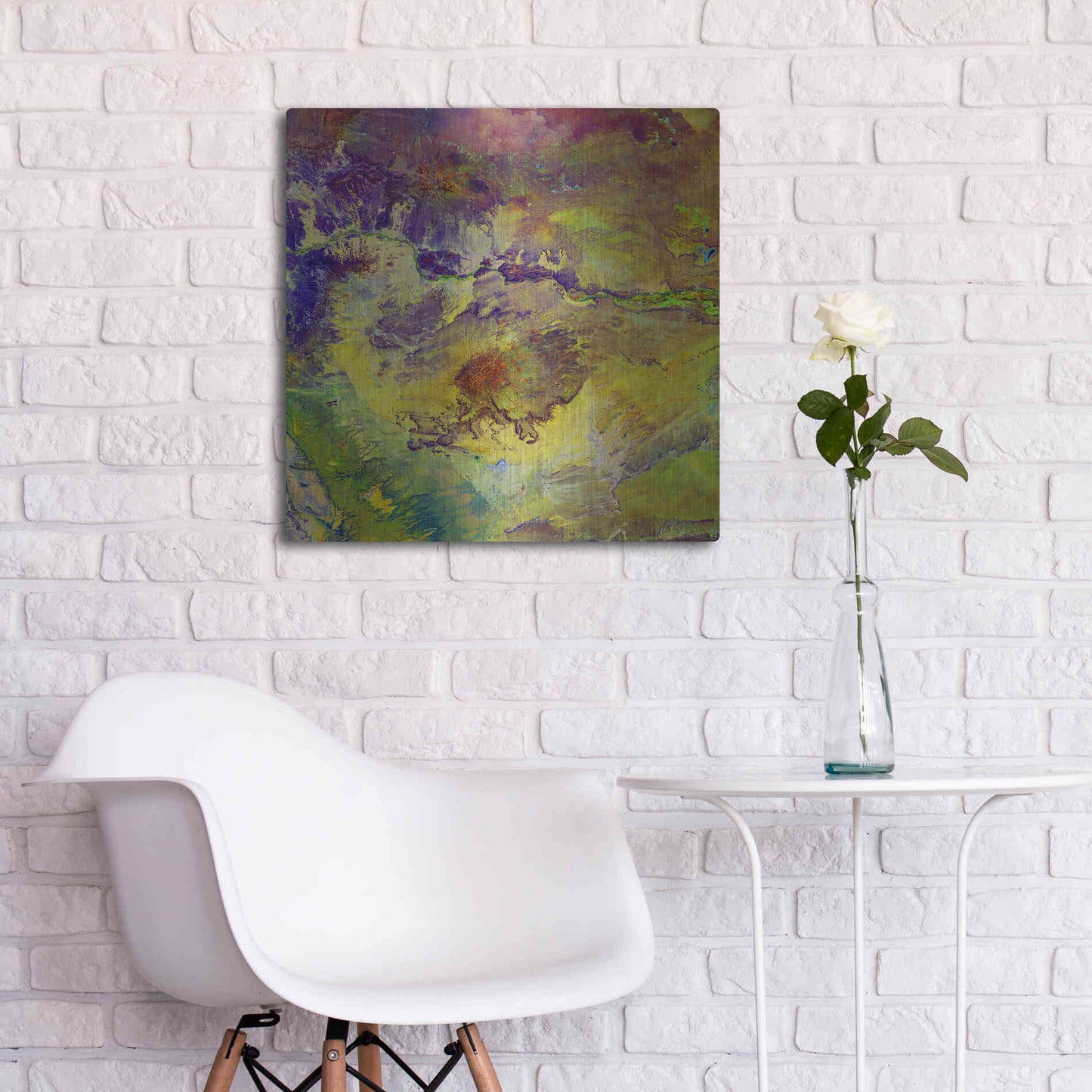 Luxe Metal Art 'Earth as Art: Sabotage,' Metal Wall Art,24x24