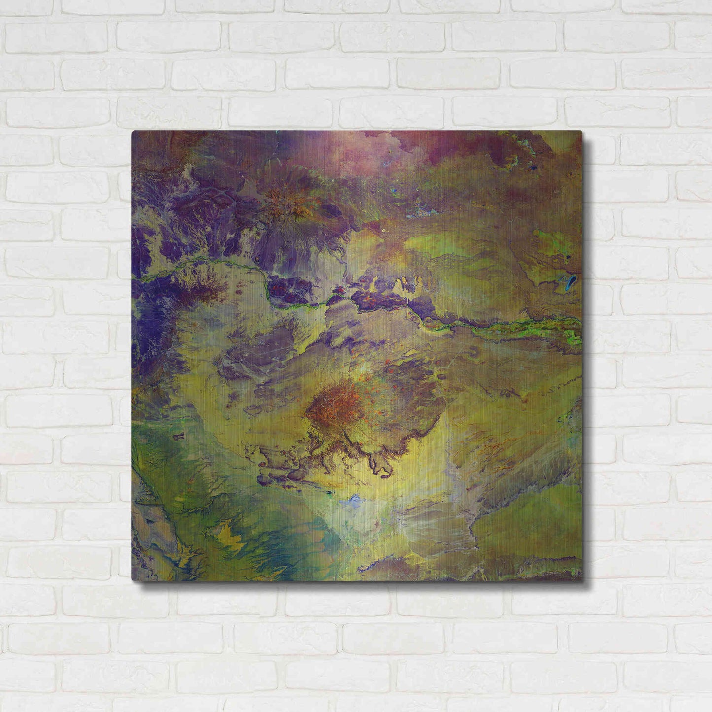 Luxe Metal Art 'Earth as Art: Sabotage,' Metal Wall Art,36x36