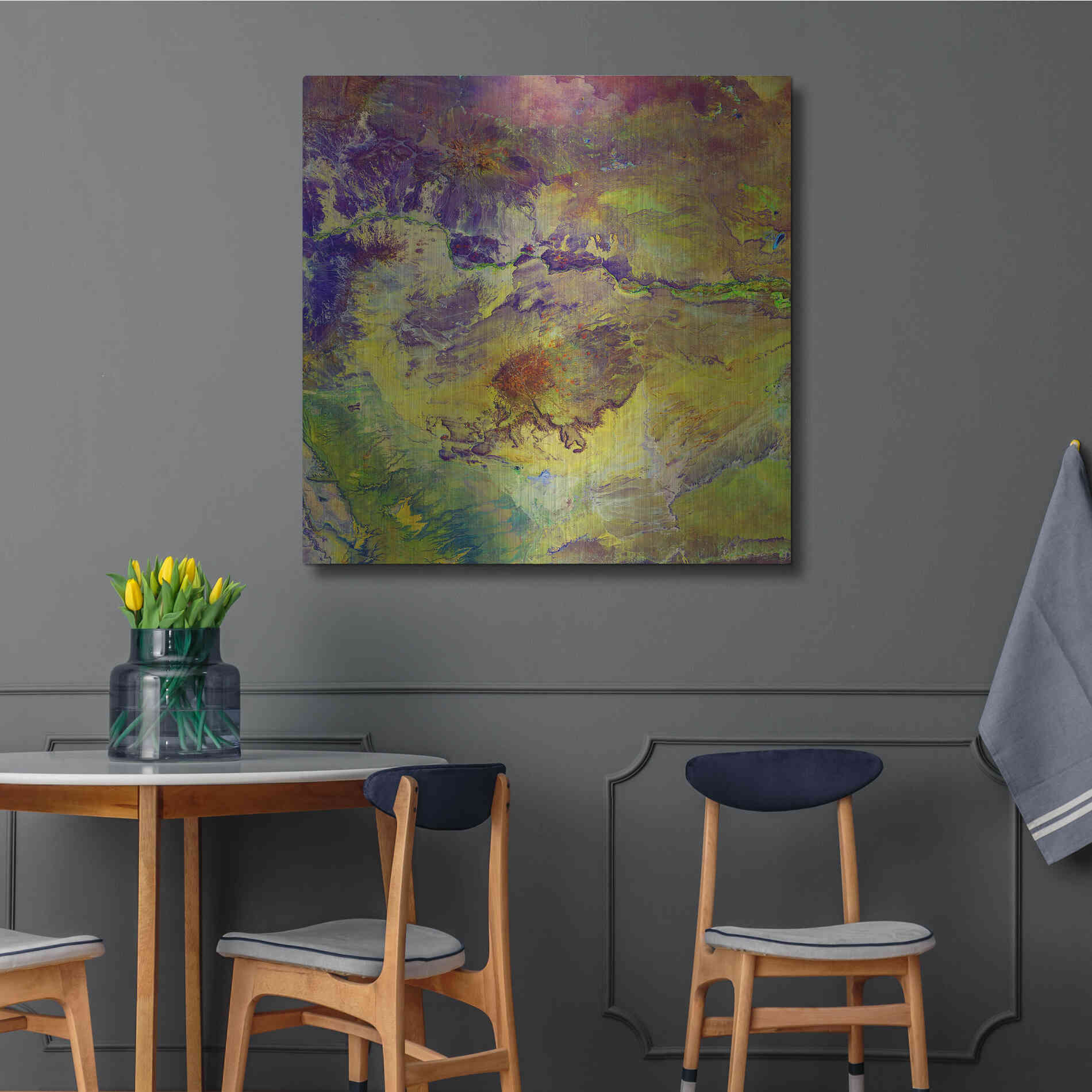 Luxe Metal Art 'Earth as Art: Sabotage,' Metal Wall Art,36x36