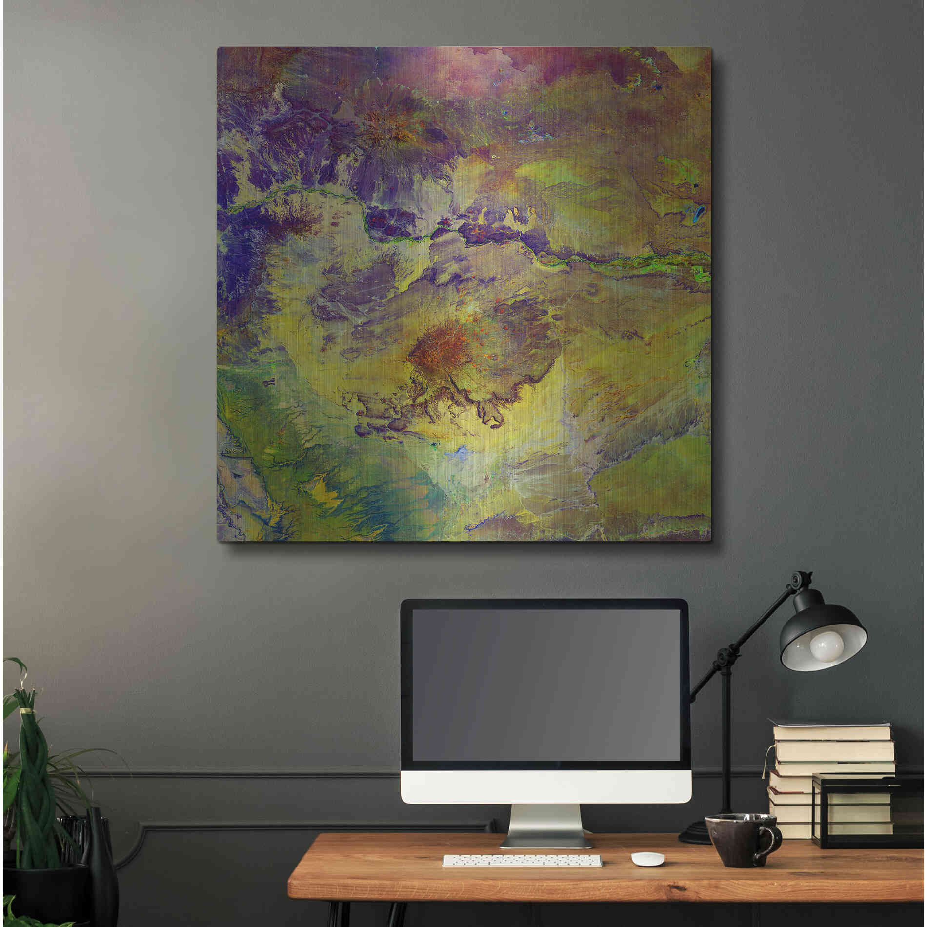 Luxe Metal Art 'Earth as Art: Sabotage,' Metal Wall Art,36x36