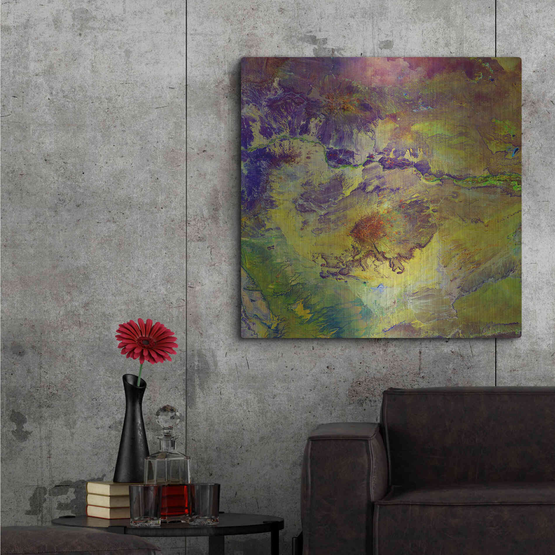 Luxe Metal Art 'Earth as Art: Sabotage,' Metal Wall Art,36x36