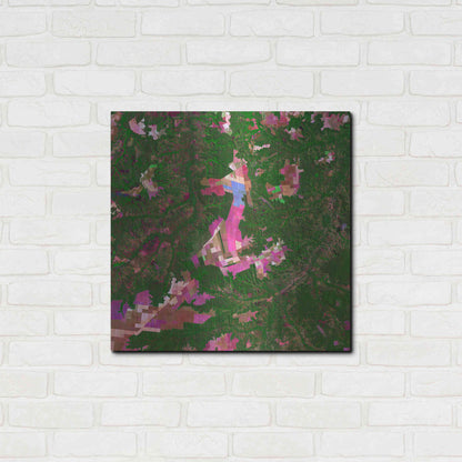 Luxe Metal Art 'Earth as Art: Southwestern Abstract,' Metal Wall Art,24x24