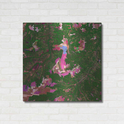 Luxe Metal Art 'Earth as Art: Southwestern Abstract,' Metal Wall Art,36x36