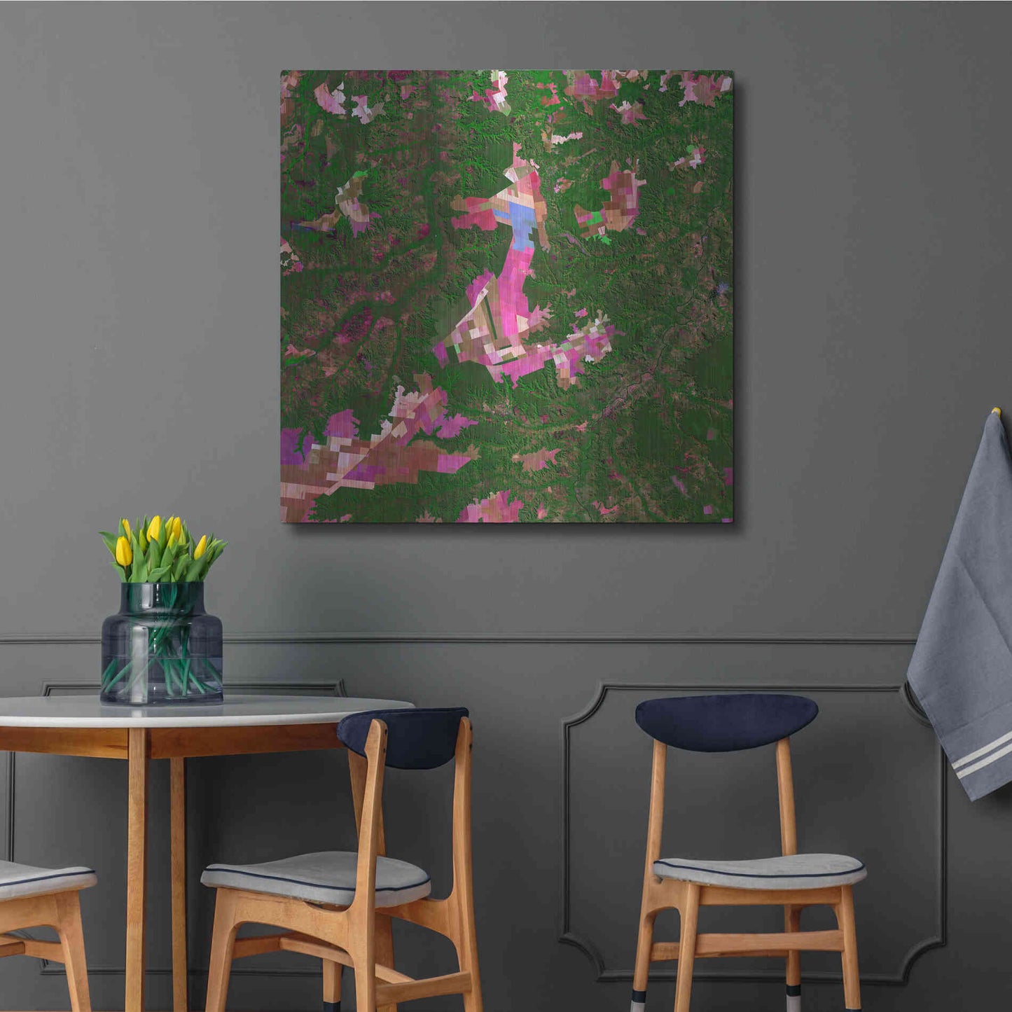 Luxe Metal Art 'Earth as Art: Southwestern Abstract,' Metal Wall Art,36x36