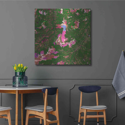 Luxe Metal Art 'Earth as Art: Southwestern Abstract,' Metal Wall Art,36x36