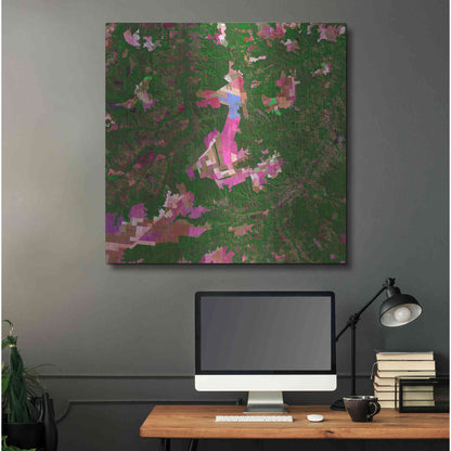 Luxe Metal Art 'Earth as Art: Southwestern Abstract,' Metal Wall Art,36x36