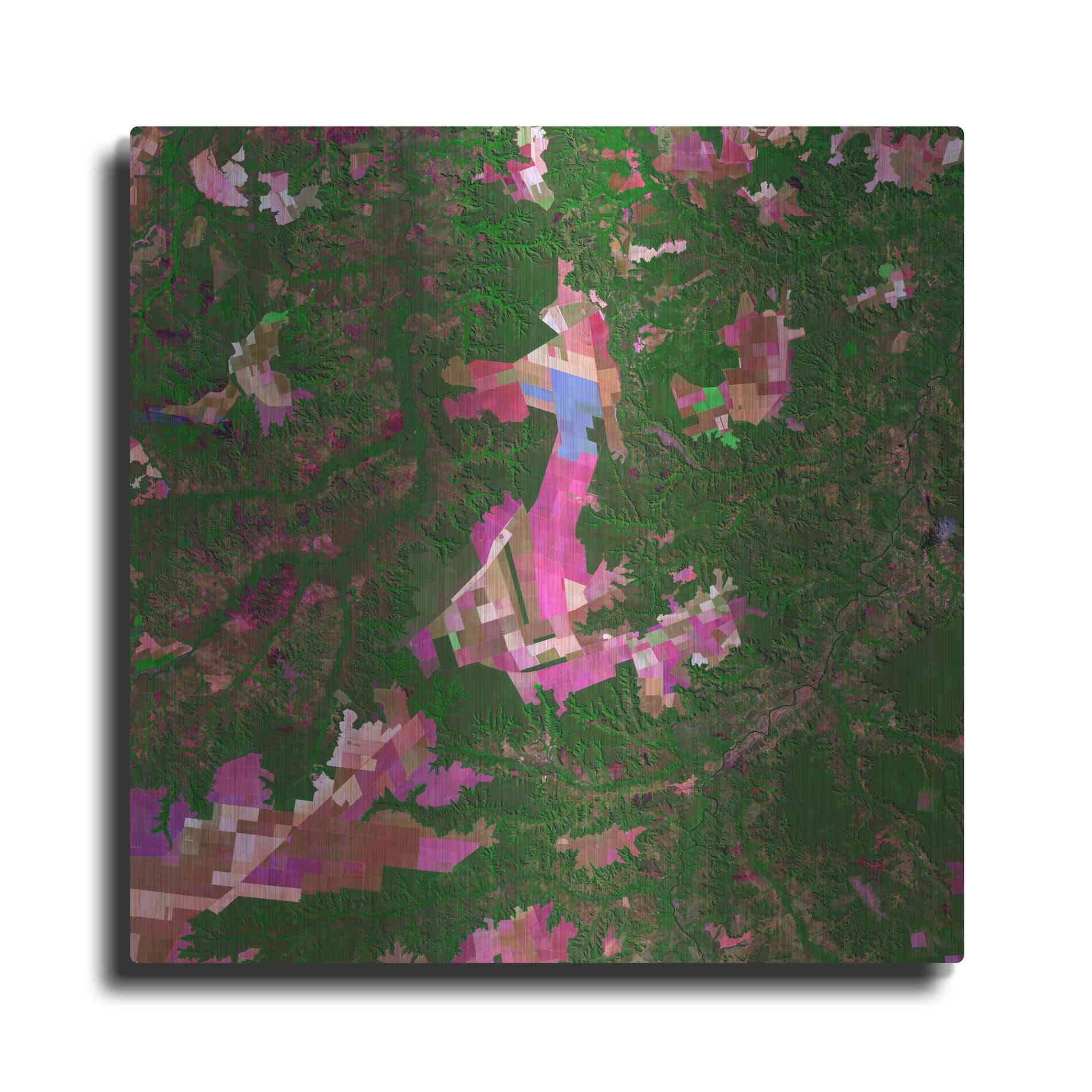 Luxe Metal Art 'Earth as Art: Southwestern Abstract,' Metal Wall Art