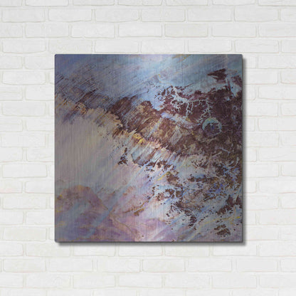Luxe Metal Art 'Earth as Art: Storm Amid the Calm,' Metal Wall Art,36x36