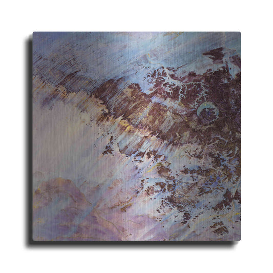Luxe Metal Art 'Earth as Art: Storm Amid the Calm,' Metal Wall Art