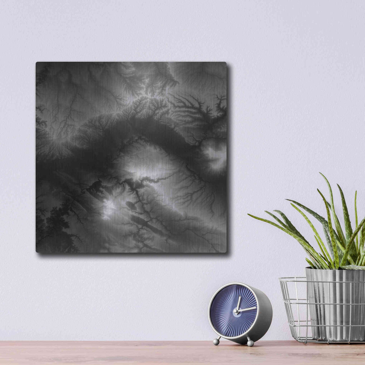 Luxe Metal Art 'Earth as Art: Tantibus,' Metal Wall Art,12x12