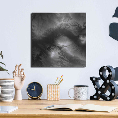 Luxe Metal Art 'Earth as Art: Tantibus,' Metal Wall Art,12x12