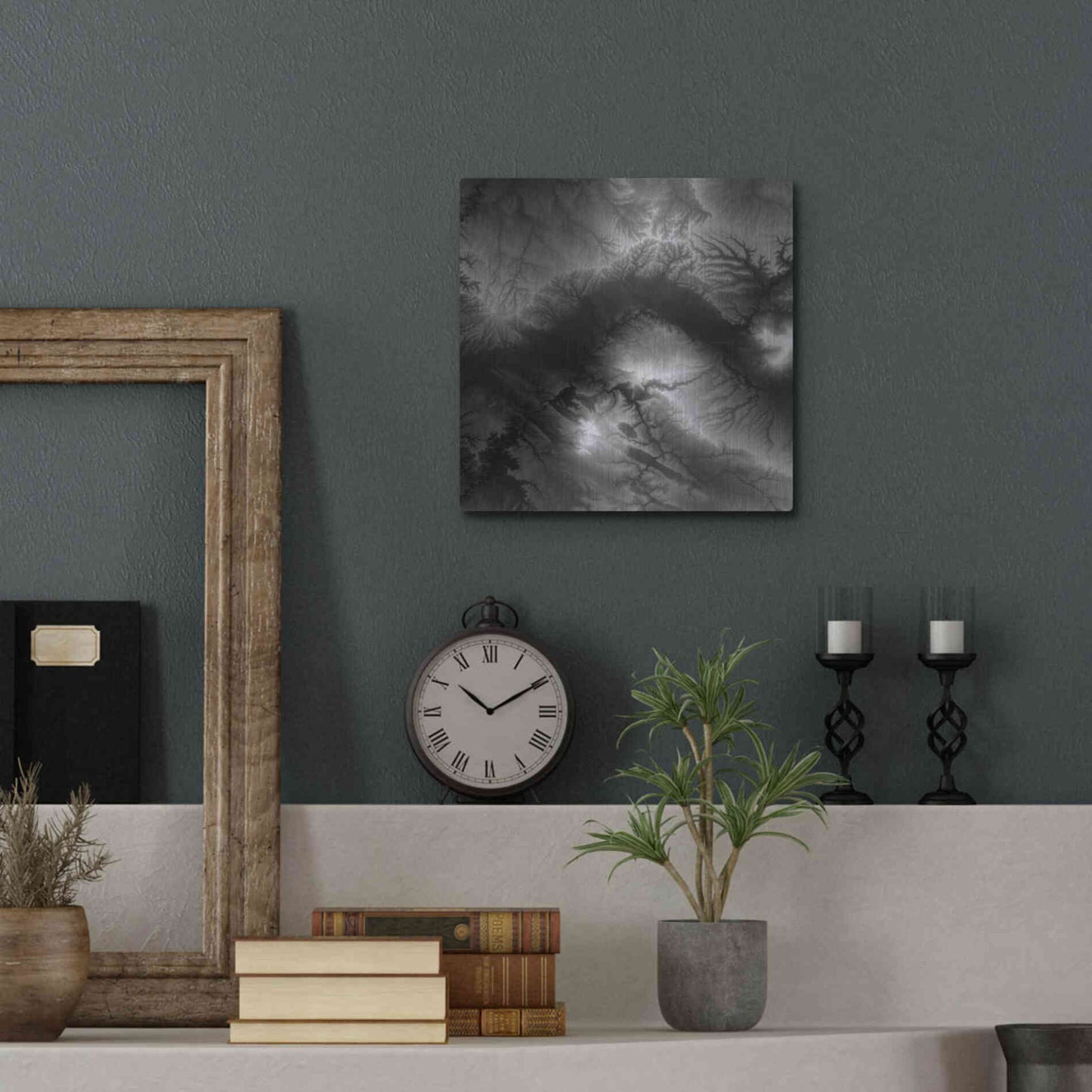 Luxe Metal Art 'Earth as Art: Tantibus,' Metal Wall Art,12x12