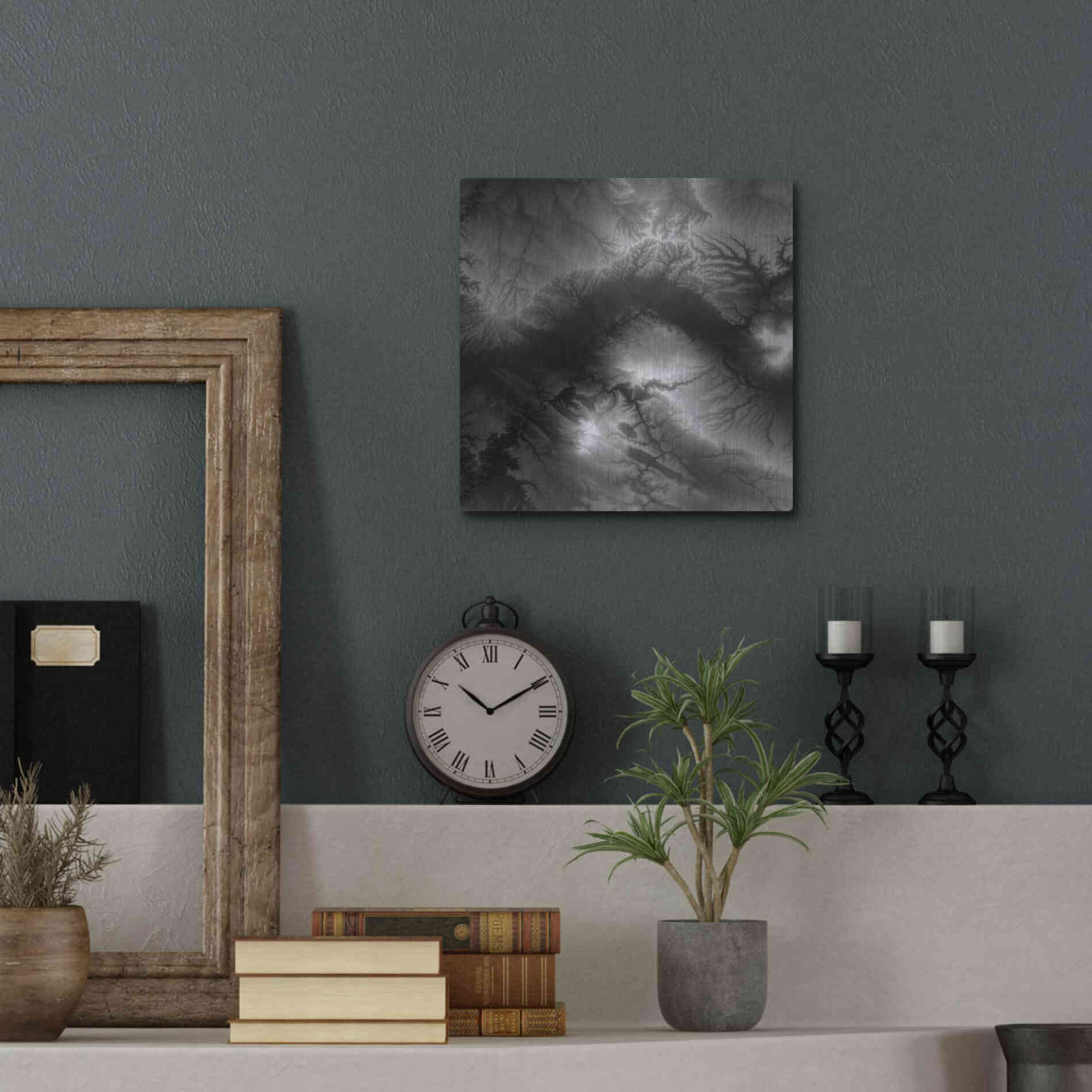 Luxe Metal Art 'Earth as Art: Tantibus,' Metal Wall Art,12x12