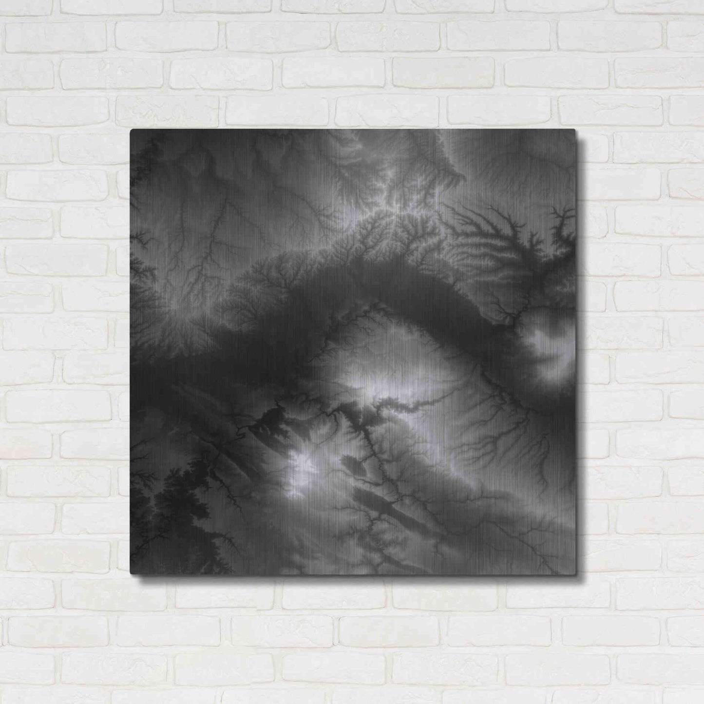 Luxe Metal Art 'Earth as Art: Tantibus,' Metal Wall Art,36x36