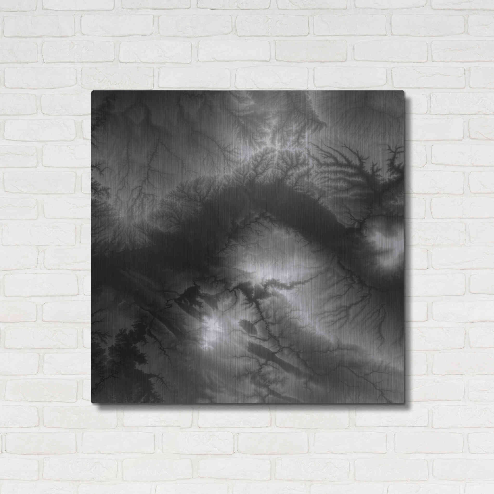 Luxe Metal Art 'Earth as Art: Tantibus,' Metal Wall Art,36x36