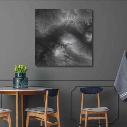 Luxe Metal Art 'Earth as Art: Tantibus,' Metal Wall Art,36x36