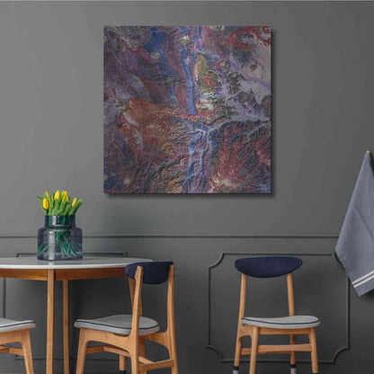 Luxe Metal Art 'Earth as Art: Tapestry,' Metal Wall Art,36x36