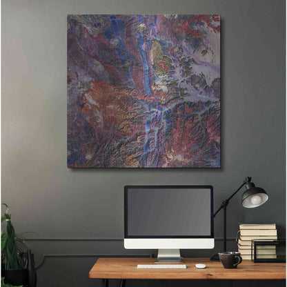 Luxe Metal Art 'Earth as Art: Tapestry,' Metal Wall Art,36x36
