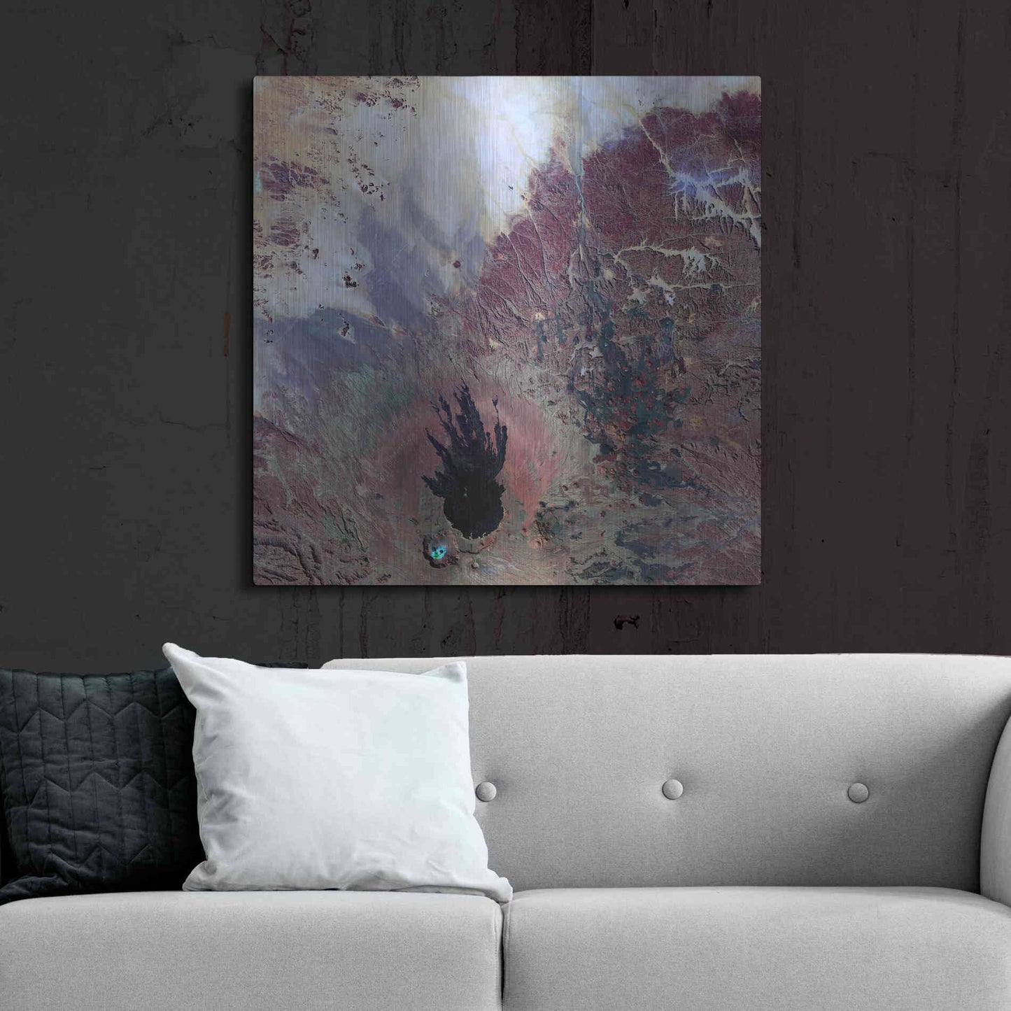 Luxe Metal Art 'Earth as Art: The Watcher,' Metal Wall Art,36x36