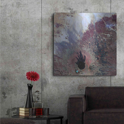 Luxe Metal Art 'Earth as Art: The Watcher,' Metal Wall Art,36x36