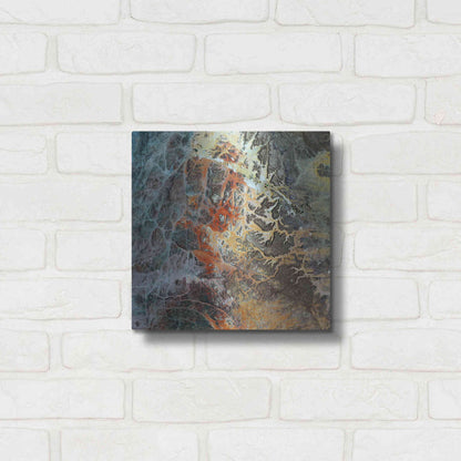 Luxe Metal Art 'Earth as Art: Unfriendly Landscape,' Metal Wall Art,12x12