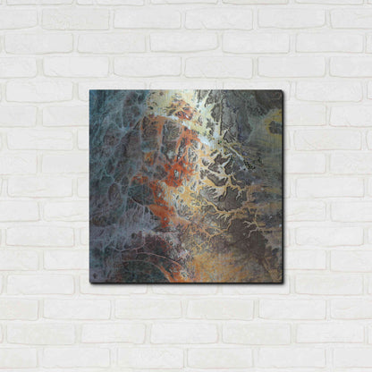 Luxe Metal Art 'Earth as Art: Unfriendly Landscape,' Metal Wall Art,24x24