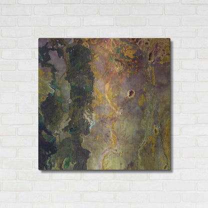 Luxe Metal Art 'Earth as Art: Weird Watercolor,' Metal Wall Art,36x36
