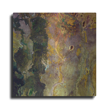 Luxe Metal Art 'Earth as Art: Weird Watercolor,' Metal Wall Art