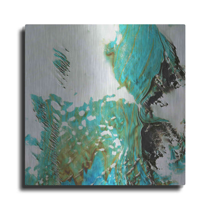 Luxe Metal Art 'Earth as Art: Blue Ice,' Metal Wall Art