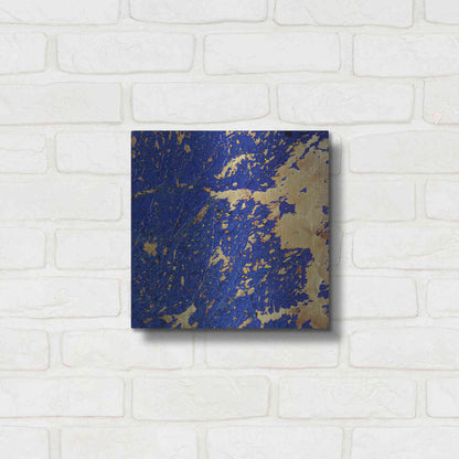 Luxe Metal Art 'Earth as Art: Copper and Blue,' Metal Wall Art,12x12