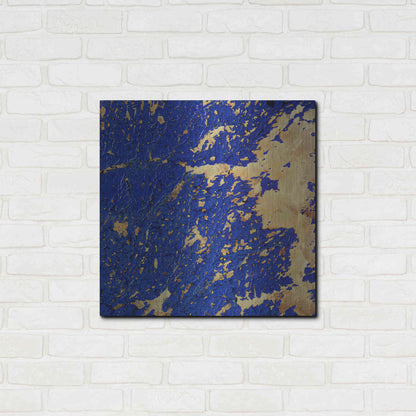 Luxe Metal Art 'Earth as Art: Copper and Blue,' Metal Wall Art,24x24