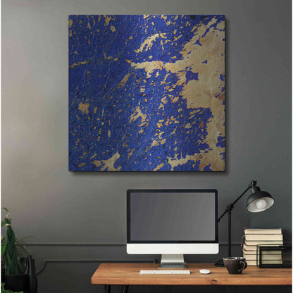Luxe Metal Art 'Earth as Art: Copper and Blue,' Metal Wall Art,36x36