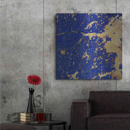 Luxe Metal Art 'Earth as Art: Copper and Blue,' Metal Wall Art,36x36