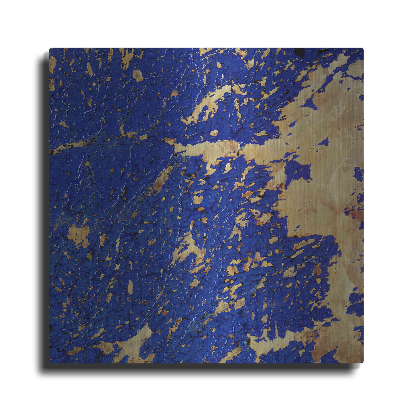 Luxe Metal Art 'Earth as Art: Copper and Blue,' Metal Wall Art