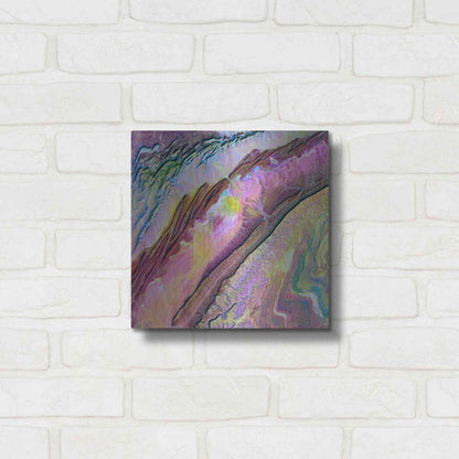 Luxe Metal Art 'Earth as Art: Desert Ribbons,' Metal Wall Art,12x12