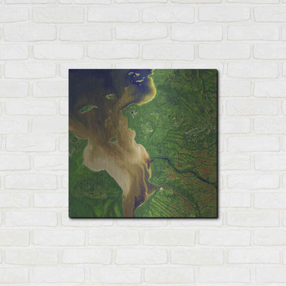 Luxe Metal Art 'Earth as Art: Facing the Tide,' Metal Wall Art,24x24