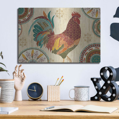 Luxe Metal Art 'At the Barn I' by Veronique Charron, Metal Wall Art,16x12