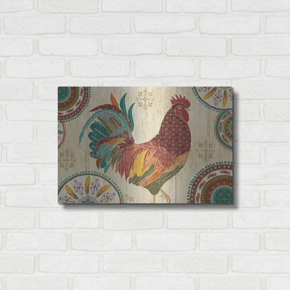 Luxe Metal Art 'At the Barn I' by Veronique Charron, Metal Wall Art,24x16