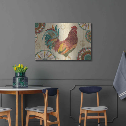 Luxe Metal Art 'At the Barn I' by Veronique Charron, Metal Wall Art,36x24