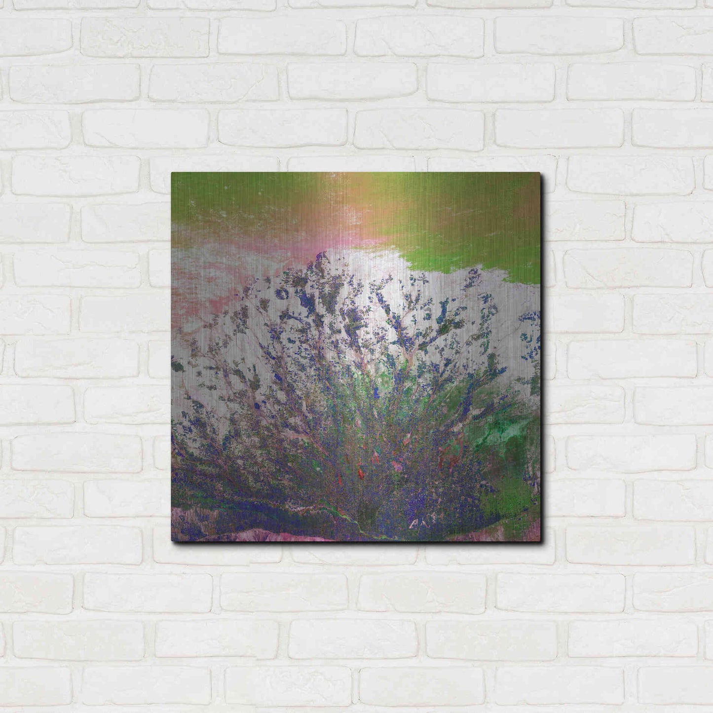 Luxe Metal Art 'Earth as Art: Fanned Out,' Metal Wall Art,24x24