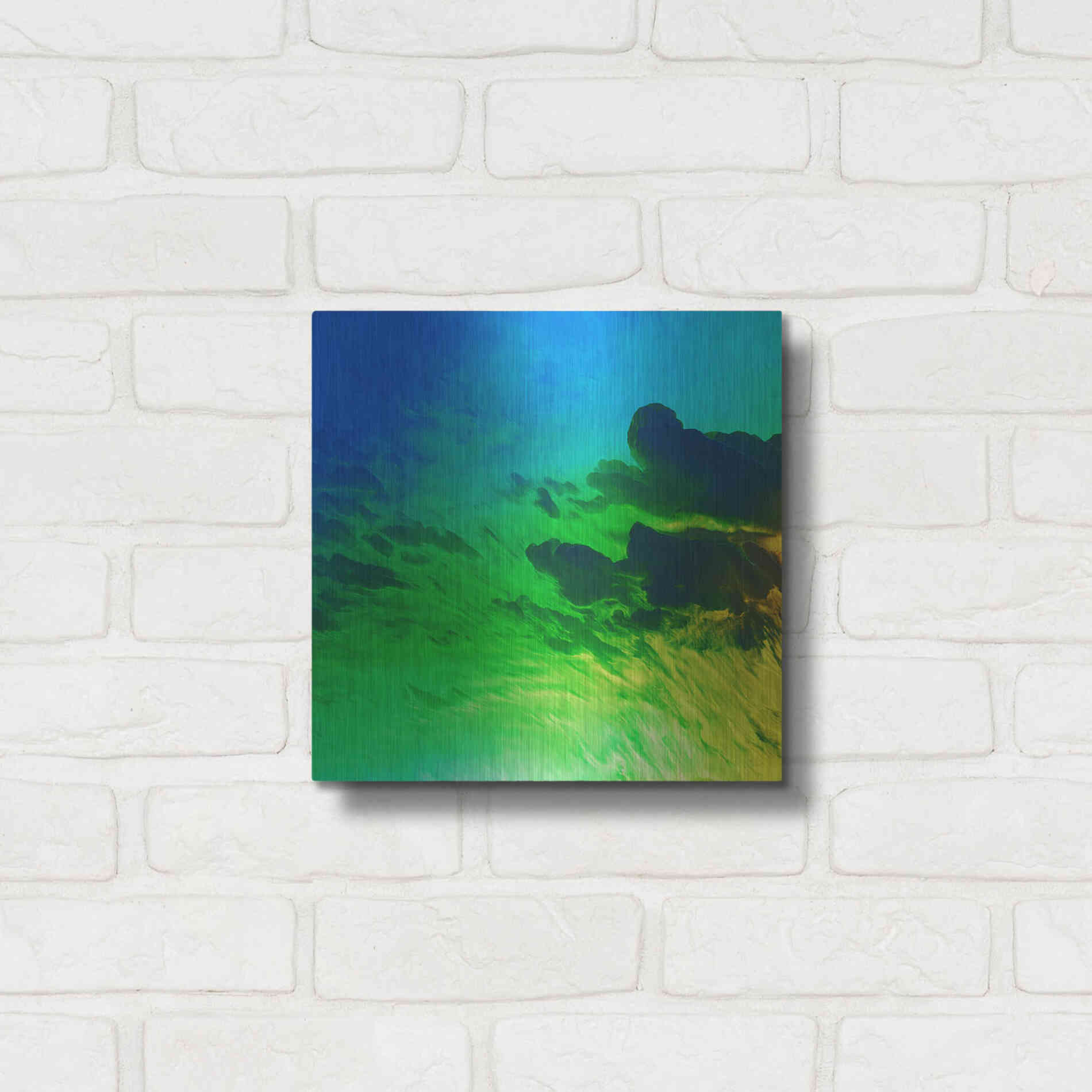 Luxe Metal Art 'Earth as Art: Luminescence,' Metal Wall Art,12x12