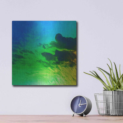 Luxe Metal Art 'Earth as Art: Luminescence,' Metal Wall Art,12x12