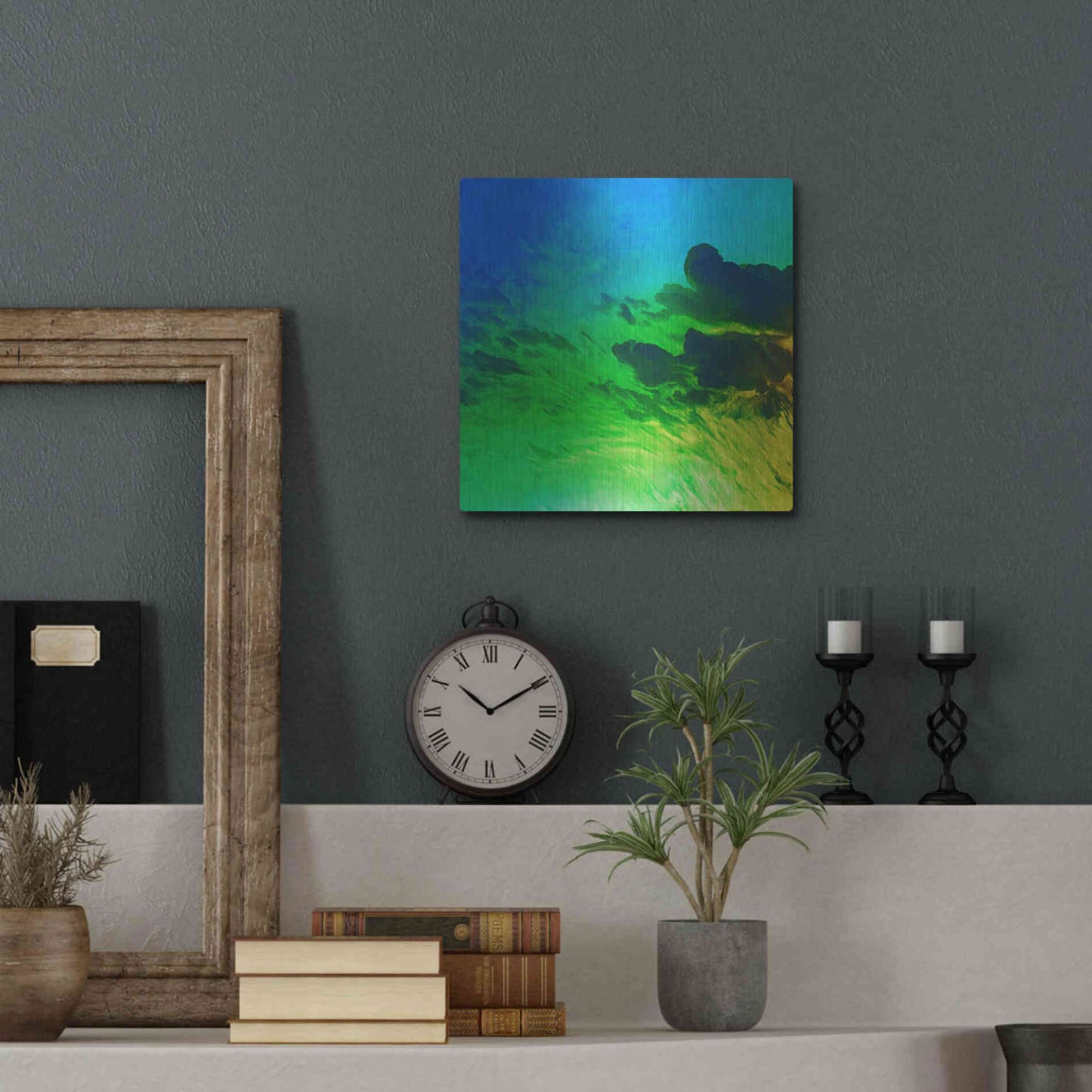 Luxe Metal Art 'Earth as Art: Luminescence,' Metal Wall Art,12x12