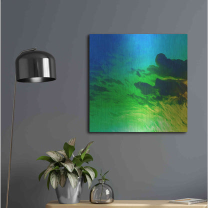 Luxe Metal Art 'Earth as Art: Luminescence,' Metal Wall Art,24x24